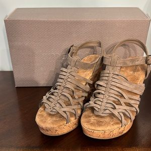 Brand NWT Maurices Strappy Wedges